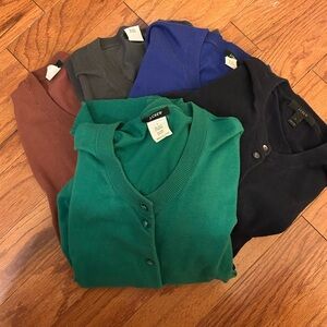 J. Crew Jackie cardigan 5 pack. Size L